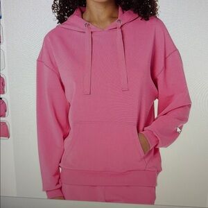 French Terry Pink Hoodie and Shorts Set